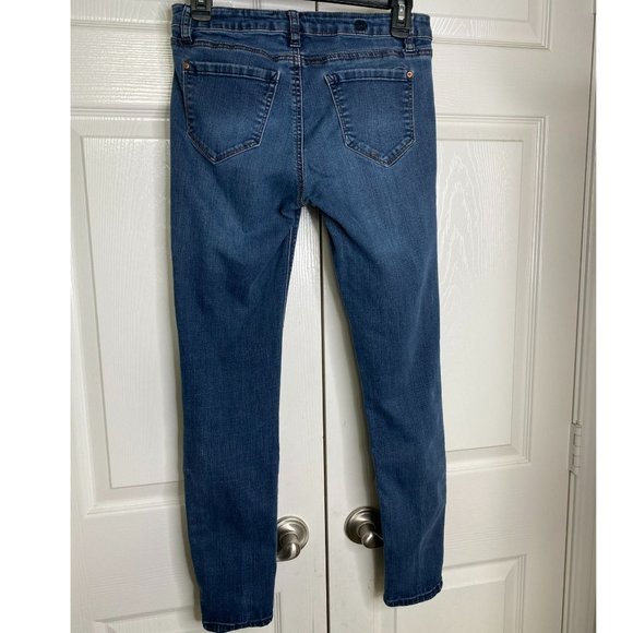 Kenzie Womens Blue Medium Wash You Look Pretty Skinny 5-pocket Jean Size 27 - Picture 2 of 10